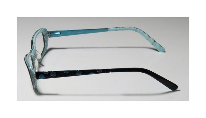 THALIA SODI Thalia Abeja Womens/Ladies Rxable Latest Collection Designer Full-rim Eyeglasses/Eyeglass Frame (48-16-135, Black / Light Blue) - Image 4