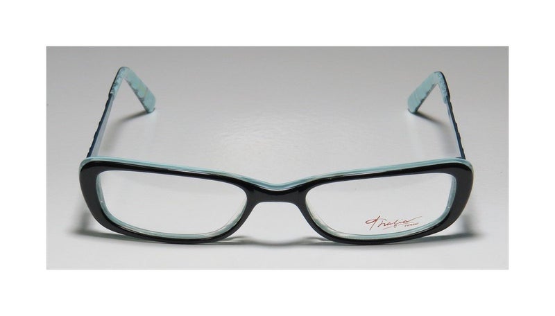 THALIA SODI Thalia Abeja Womens/Ladies Rxable Latest Collection Designer Full-rim Eyeglasses/Eyeglass Frame (48-16-135, Black / Light Blue) - Image 3