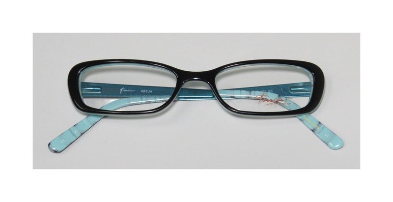 THALIA SODI Thalia Abeja Womens/Ladies Rxable Latest Collection Designer Full-rim Eyeglasses/Eyeglass Frame (48-16-135, Black / Light Blue) - Image 2