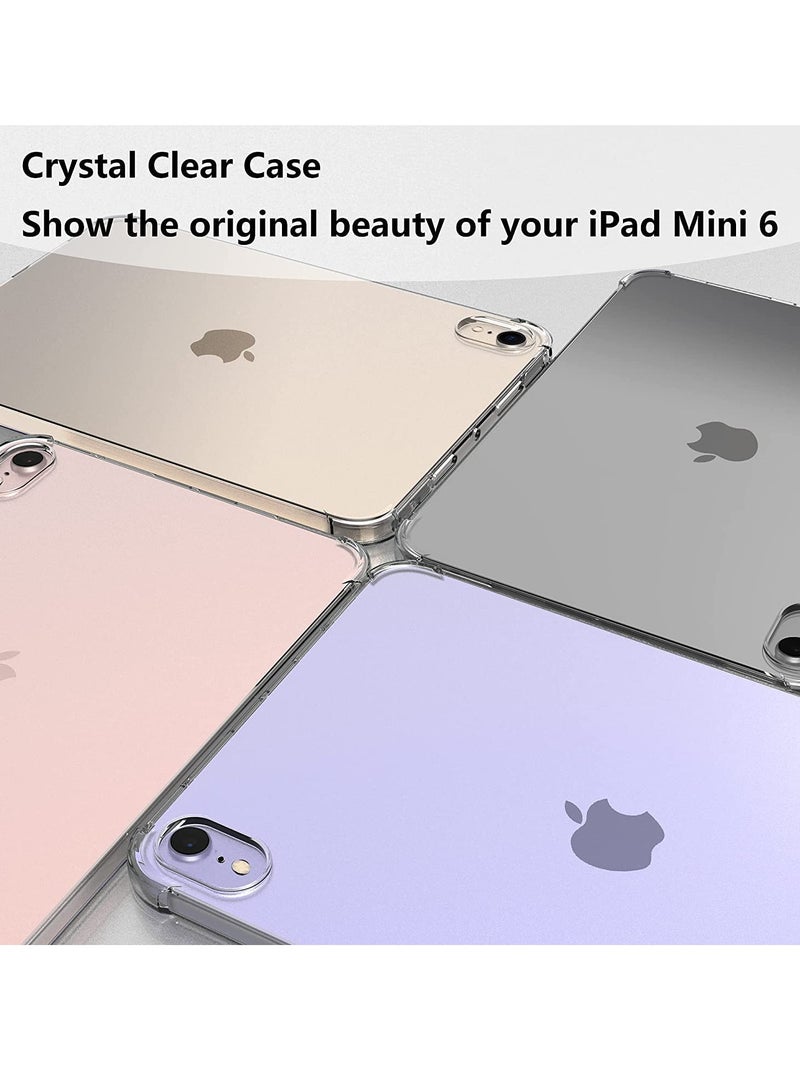 DUSALA Case for iPad Mini 6 2021 Model Ultra Slim Transparent Soft TPU Back Cover Skin for iPad Mini 6 Clear - Image 4