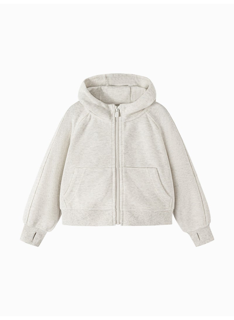 ميني بالا جاكيت كاسيًا بقبة للبنات، تمديد مريح، مفتاح زيبزاب كامل، جيوب أمامية عملية، كمادات راجلان حديثة، مريح للارتداء اليومي والأنشطة الخارجية - Image 4