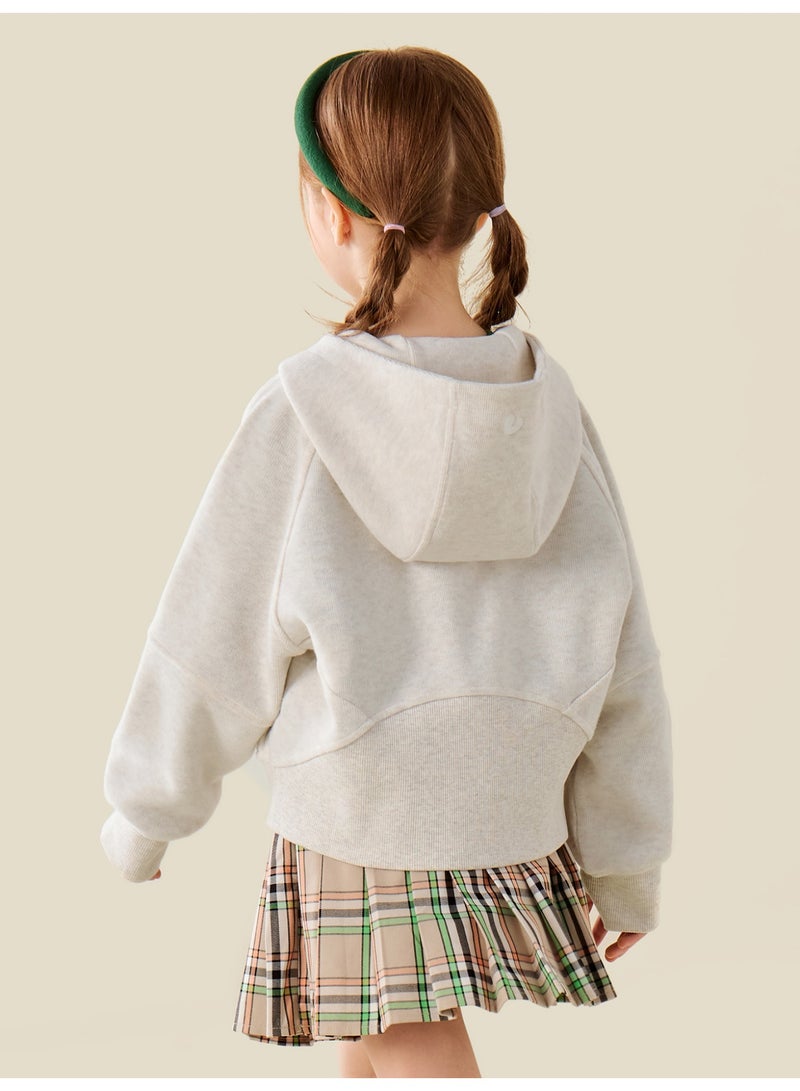 ميني بالا جاكيت كاسيًا بقبة للبنات، تمديد مريح، مفتاح زيبزاب كامل، جيوب أمامية عملية، كمادات راجلان حديثة، مريح للارتداء اليومي والأنشطة الخارجية - Image 3