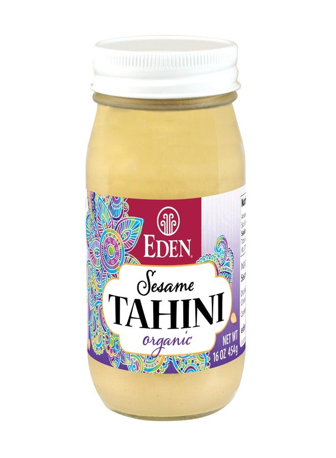 Eden Organic Roasted Tahini, 16 oz Glass Jar - Image 1
