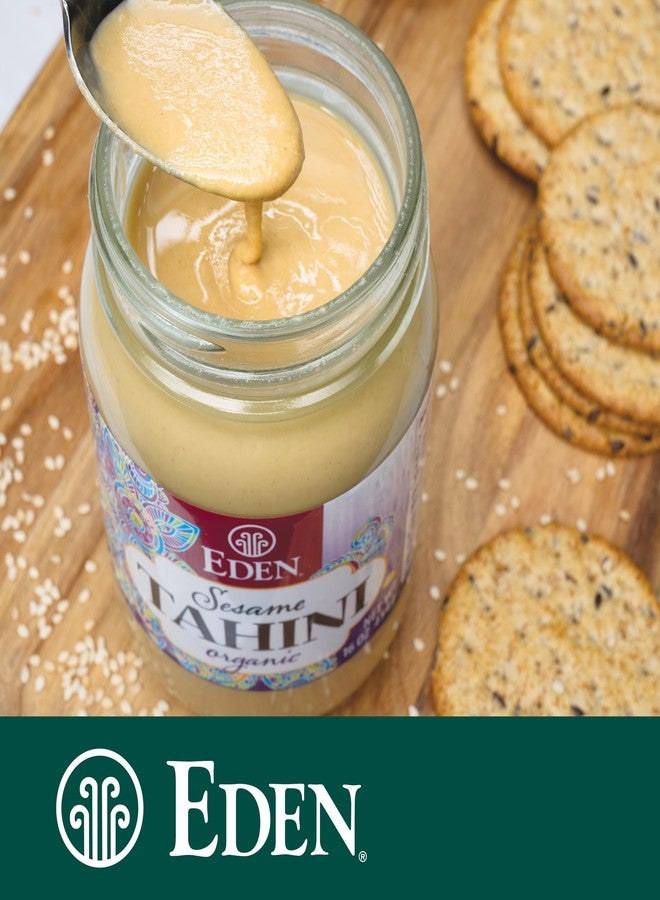 Eden Organic Roasted Tahini, 16 oz Glass Jar - Image 4