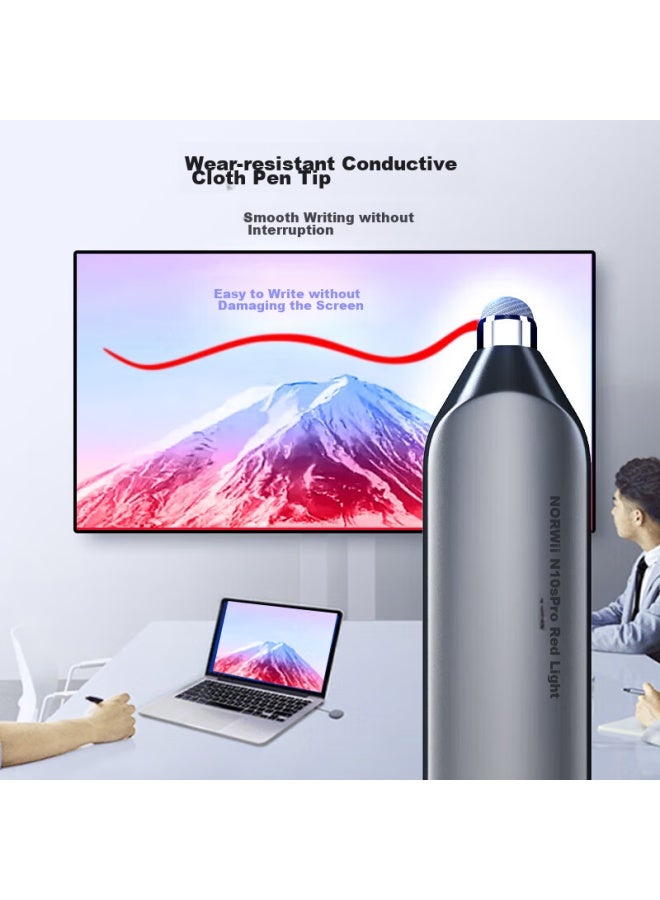 Norwii N10s Pro Dual-head Version Green Laser Page-turning Pen, Ppt Touchscreen Writing, Teacher-use Bluetooth Connection Page-turning Pen, Seewo Whiteboard Multimedia Led Scree - Image 4