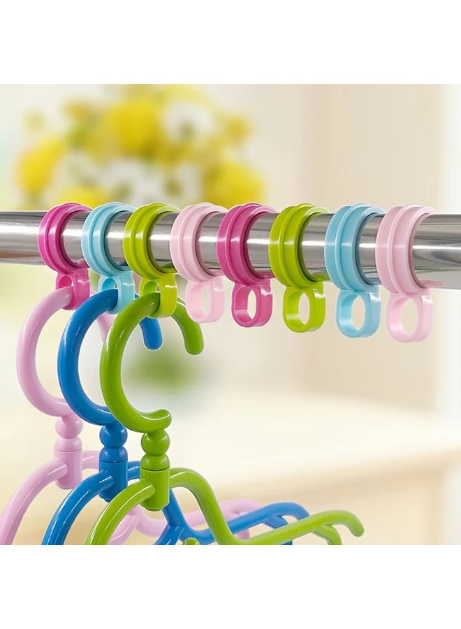 Pink Wall Mounted Laundry Drying Rack With Windproof Hooks Non Slip Multi Functional - Image 4