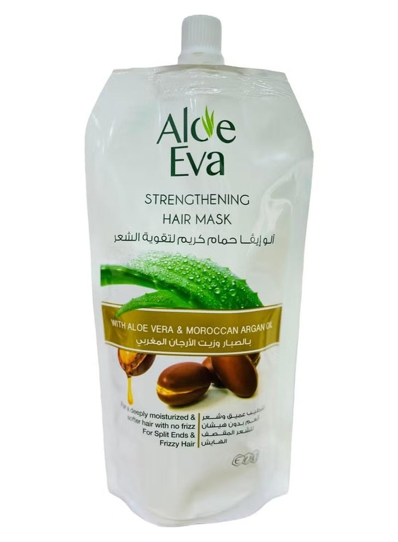 Aloe Eva Strengthening Aloe Vera And Moroccan Argan Oil Hair Mask 250ml - Image 1