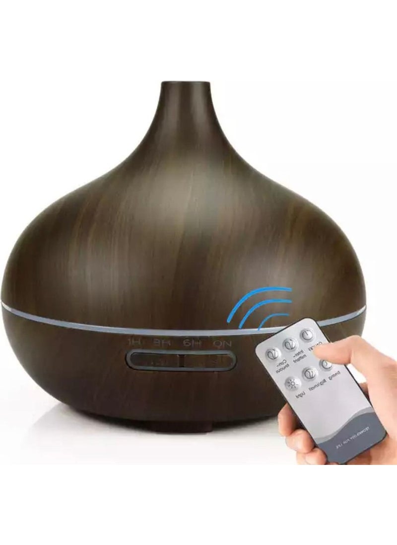 Mi7a - Ultrasonic Aroma Humidifier Air Diffuser Scented Essential Oil Diffuser 550 ml Steam Machine with Control - Image 1