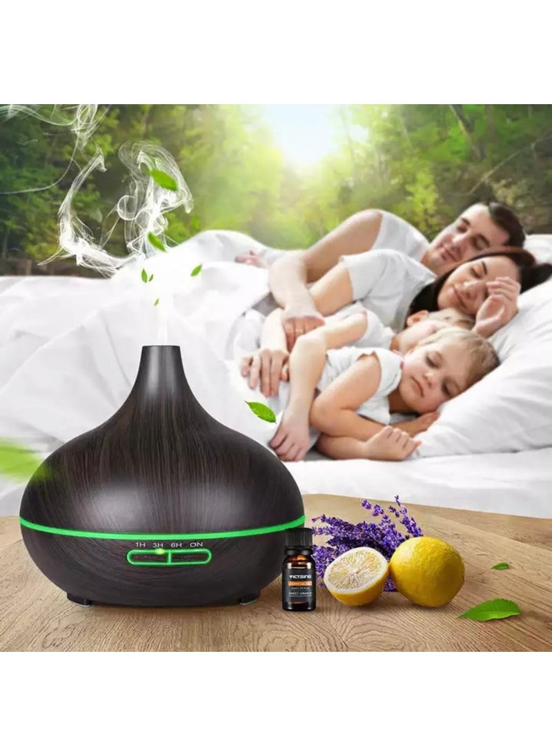 Mi7a - Ultrasonic Aroma Humidifier Air Diffuser Scented Essential Oil Diffuser 550 ml Steam Machine with Control - Image 1
