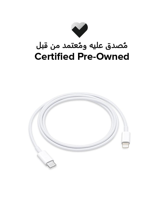 ابل  معتمد مسبقًا - كابل USB-C إلى Lightning - 1 متر - Image 1