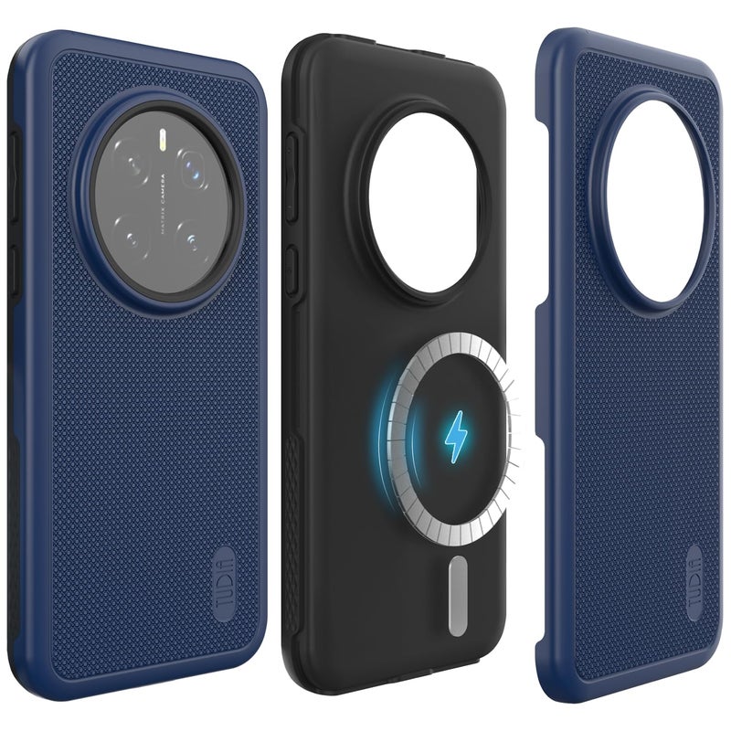 TUDIA DualShield Grip Designed for Honor Magic 7 Pro Case 5G 2025 MergeGrip Military Grade Dual Layer Shockproof Slim Tough Heavy Duty Phone Cases Cover Indigo Blue Magsafe Compatible - Image 2