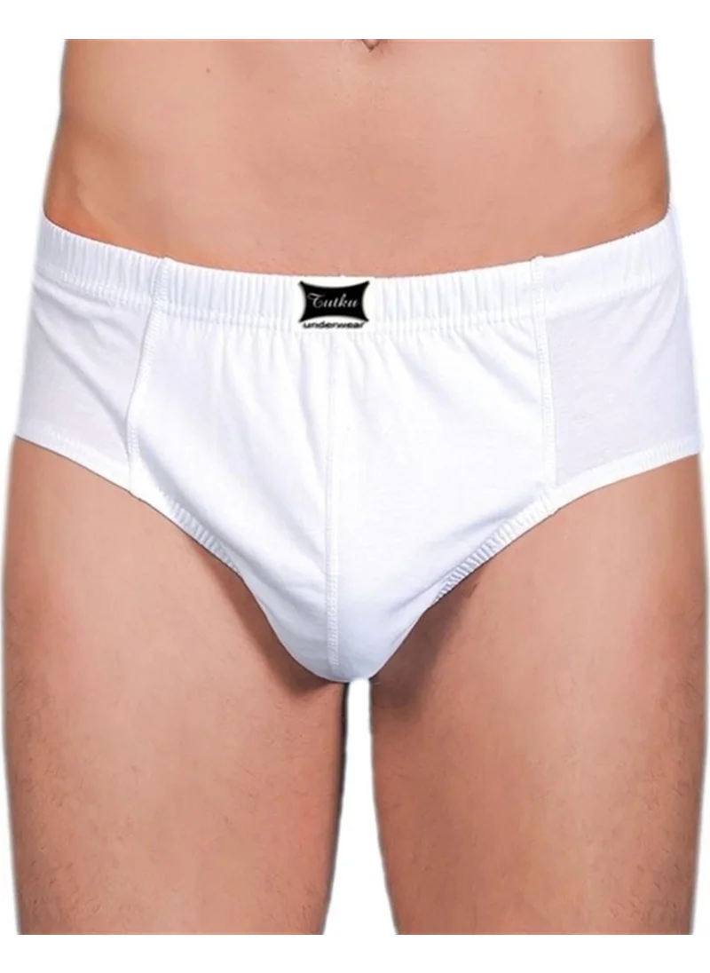 Tutku Men's Slip Briefs White 6 Pack