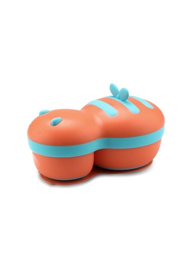 i diD Stainless Steel Baby Feeding Set, Feeding Bowl With a Suction Base, Spoon Fork & Cup, Kids Food Bowls Snack Container, Free BPA - Image 2