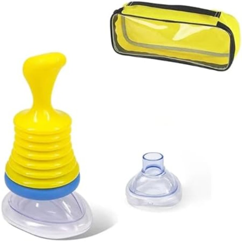 Household emergency suffocation rescue auxiliary device anti suffocation breathing mask  yellow - Image 1