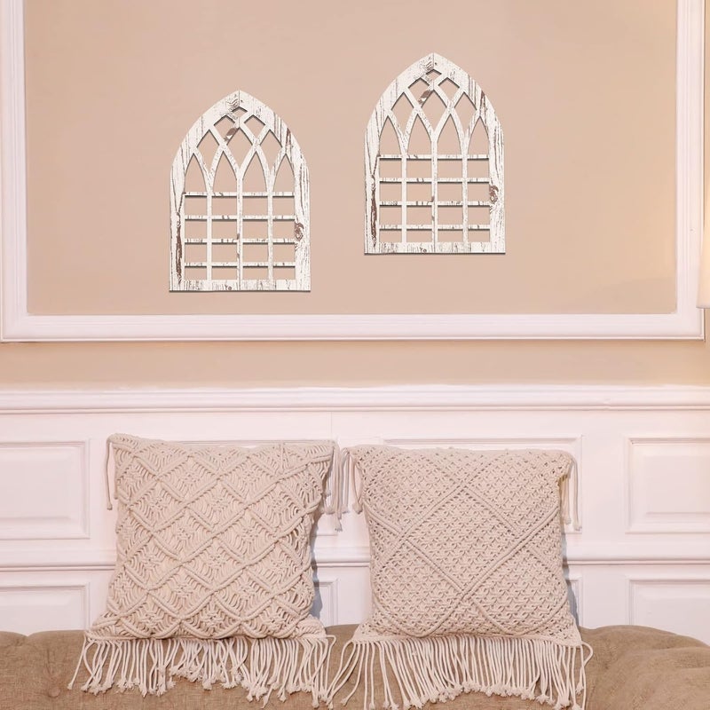 Yulejo Rustic Window Frame Wall Decor - Image 5
