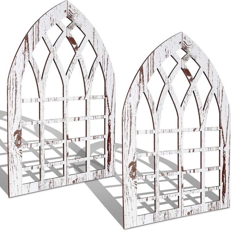 Yulejo Rustic Window Frame Wall Decor - Image 1