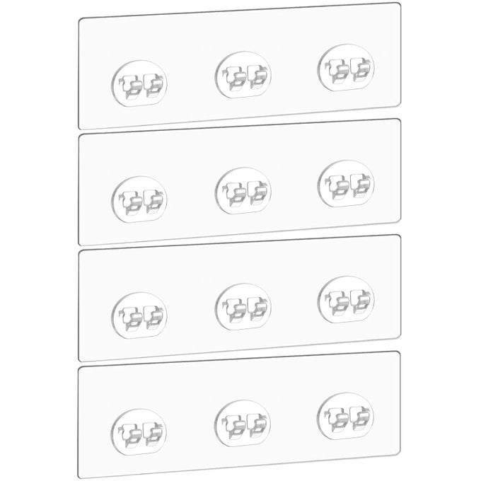 4 PCS CORNER SHOWER CADDY ADHESIVE REPLACEMENT HOOK ADHESIVE STICKERS FOR SHOWER CADDY SHELVES RACK BASKET HOLDER BATHROOM ORGANIZER HANGING HOOK