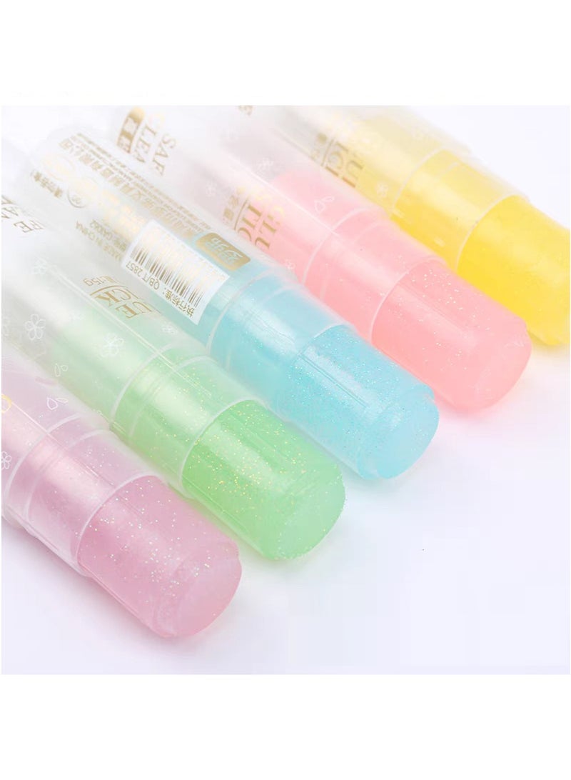 لوفو لاصق صلب لامع - 30 قطعة في علبة، كل واحدة 8 جم - آمن، غير سام، مثالي للأطفال والأشغال اليدوية - Image 3