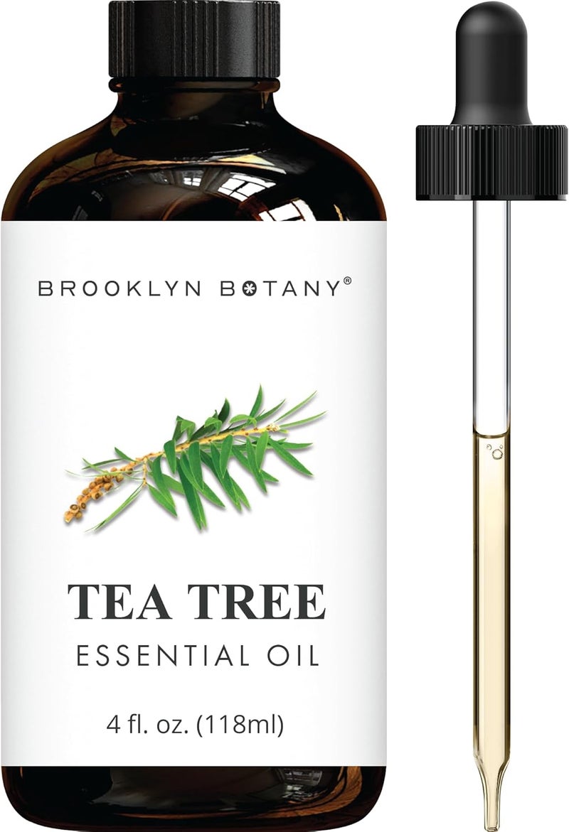 Brooklyn Botany Tea Tree Essential Oil - Huge 4 Fl Oz - 100% Pure and Natural - Premium Grade with Dropper - for Aromatherapy and Diffuser - Image 1