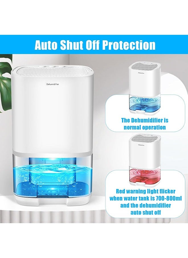 Arabest - Dehumidifier 1000ML Home Dehumidifier,2500 Cubic Feet with 7 Color LED Lights,Silent Bedroom Portable Dehumidifier 285 sqft,Closet Bedroom Bathroom RV Office - Image 1