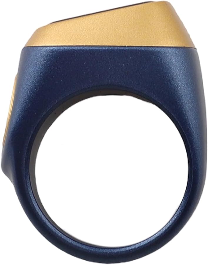 Digital Tasbih Ring With Counter Vibration Reminder Azan Alarm Clock 20mm Blue - Image 4