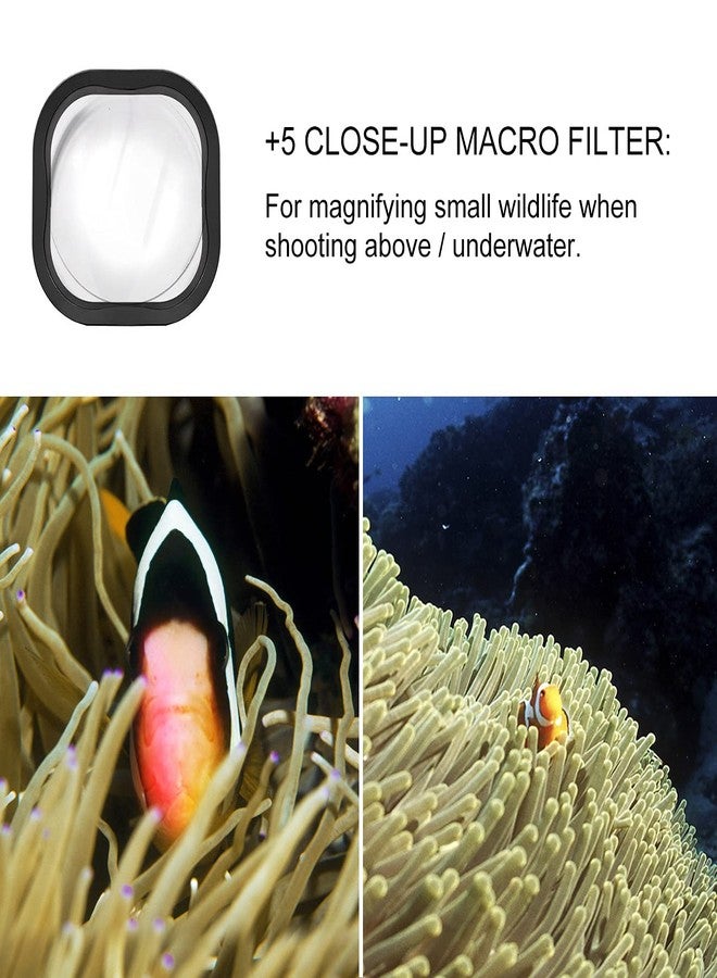GEPULY 4-Pack Underwater Dive Filters for GoPro Hero 8 9 10 11 12 Black Official Waterproof Housing Case in Red, Snorkel, Magenta, and 5X HD Close-up Filters for Underwater Color Correction - Image 4