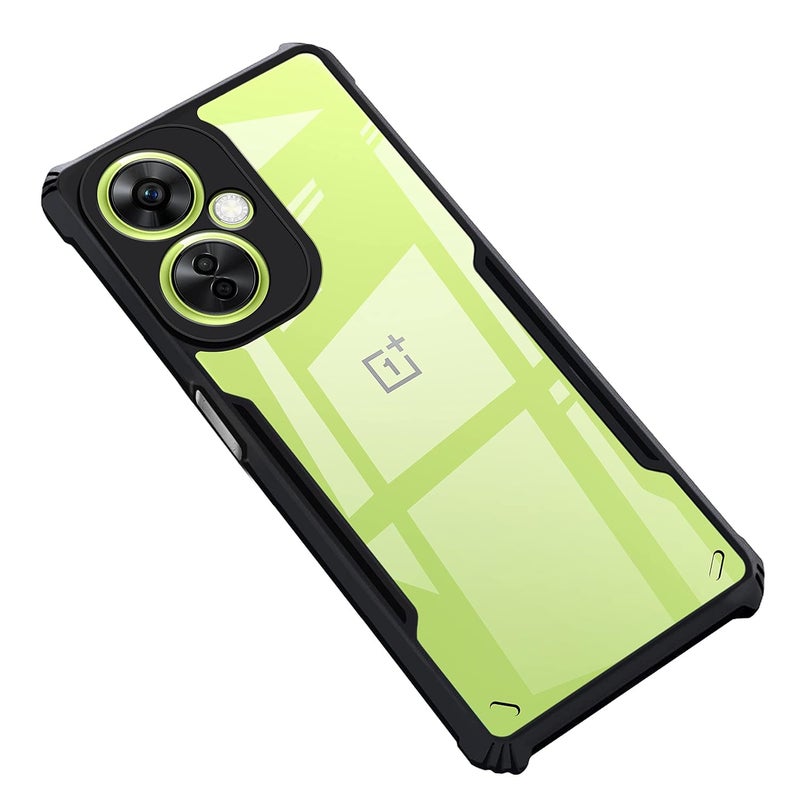 ZAPCASE غطاء خلفي لهاتف OnePlus Nord CE 3 Lite 5G | متوافق مع غطاء خلفي لهاتف OnePlus Nord CE 3 Lite 5G | غطاء شفاف مع حماية للكاميرا | (TPU + PC | أسود غير لامع) - Image 1