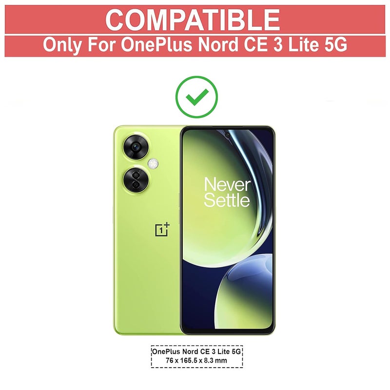 ZAPCASE غطاء خلفي لهاتف OnePlus Nord CE 3 Lite 5G | متوافق مع غطاء خلفي لهاتف OnePlus Nord CE 3 Lite 5G | غطاء شفاف مع حماية للكاميرا | (TPU + PC | أسود غير لامع) - Image 2
