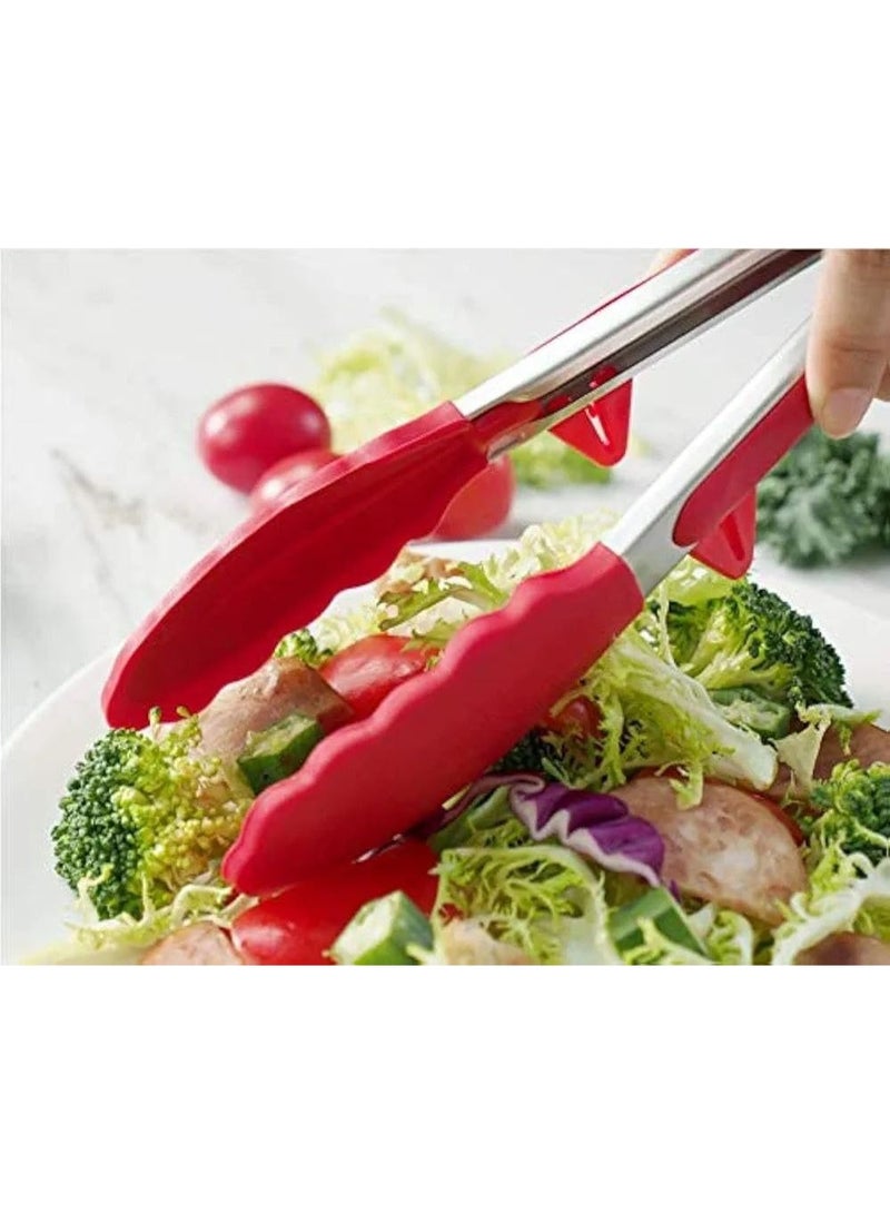 Silicone food mask with stainless steel handle | Tool for holding sweets and browning Heat and rust resistant Multi-use kitchen tool - Image 2