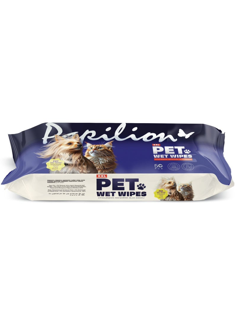 papilion XXL Pet Wet Wipes, 50 Pcs - Image 2