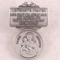 McVan Pewter St. Joseph Visor Clip - Image 3