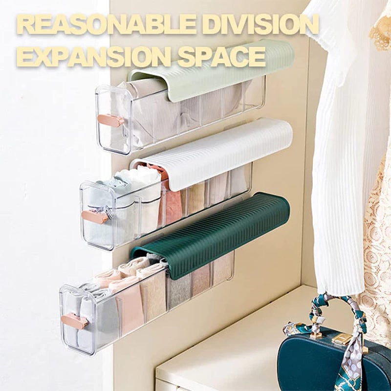 IBB Undergarments Organizer for Women and Men Socks Organizer for Wardrobe Plastic Drawers Storage Hair Accessories Organizer Crevice Cleaning Brush Bra Organizer Pack of 1 - Image 5