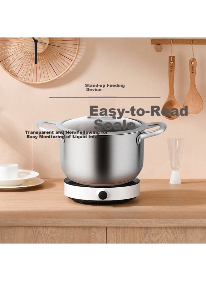 Guofeng 304 Stainless Steel Soup Pot With Heat-resistant Handle And Thickened Bottom 22cm Household Stew Pot Cooking Pot For Gas And Induction Cooker - Image 3