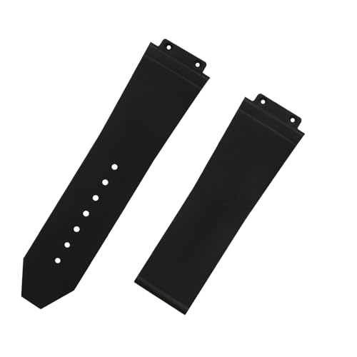 XIW Compatible for 19mm× 25mm× 22mm Hublot Big Bang Rubber Watch Band Replacement for men Silicone Wirstband Strap women Bracelet, Black - Image 5