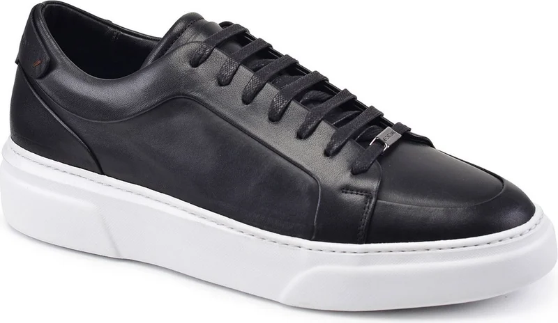 نيفزات اوناي Black Lace-Up Sneaker Men's Shoes -92111-