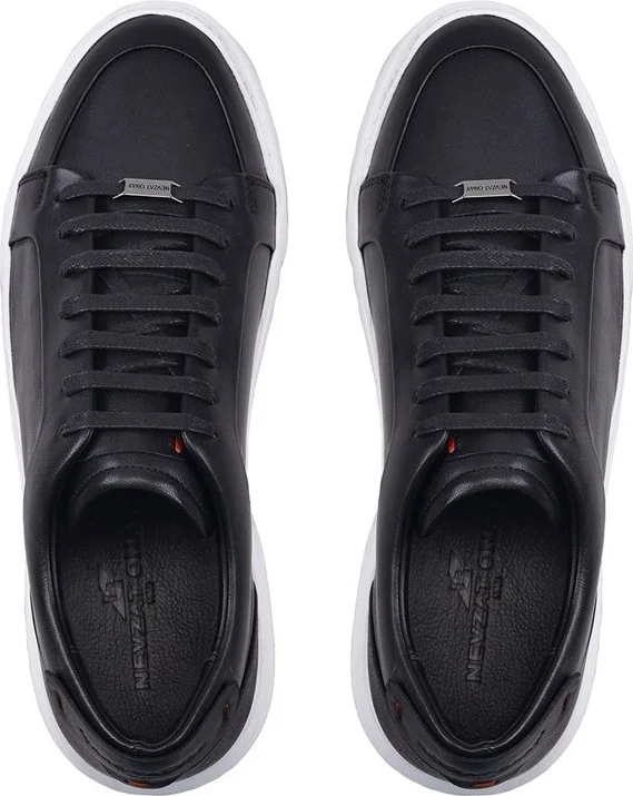 نيفزات اوناي Black Lace-Up Sneaker Men's Shoes -92111-