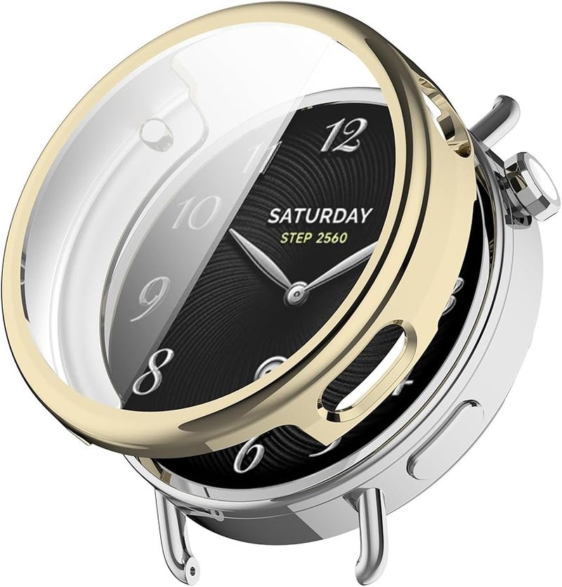 Black Hard Bumper Case With Screen Protector For Smartwatch 41mm Full Coverage Anti Scratch - Image 5