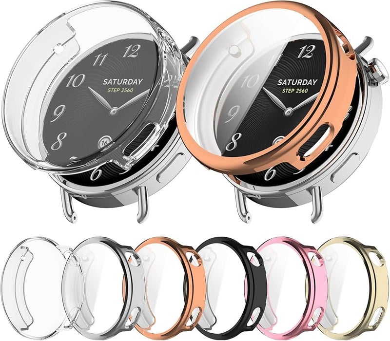 Black Hard Bumper Case With Screen Protector For Smartwatch 41mm Full Coverage Anti Scratch - Image 3