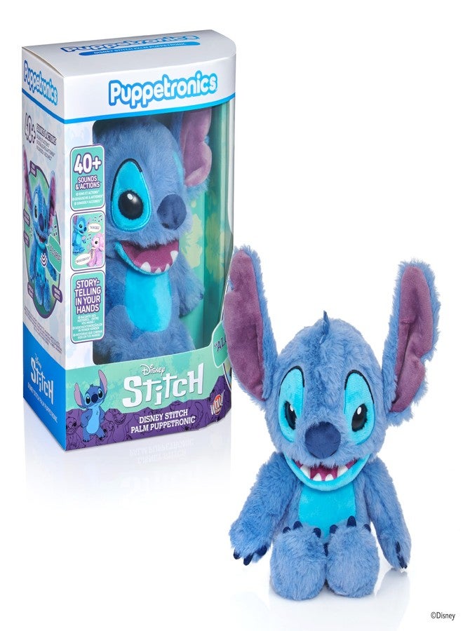 Wow! Stuff Disney Stitch Palm Puppetronic | 40+ Sounds and Actions | Moving Head & Mouth | Touch Sensor Reactions | Talks with Angel Palm Puppetronic | for Fans Age 6+ - Image 1