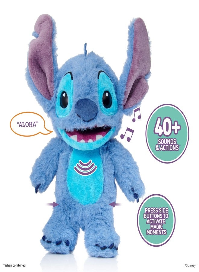 Wow! Stuff Disney Stitch Palm Puppetronic | 40+ Sounds and Actions | Moving Head & Mouth | Touch Sensor Reactions | Talks with Angel Palm Puppetronic | for Fans Age 6+ - Image 2