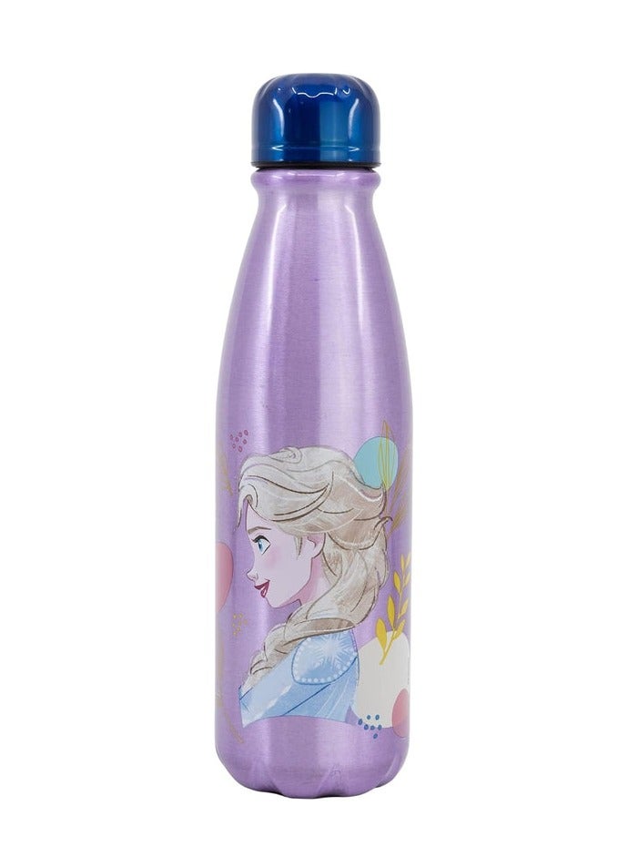 Stor Aluminium Daily Water Bottle 600ml, Disney Frozen Series - Image 1