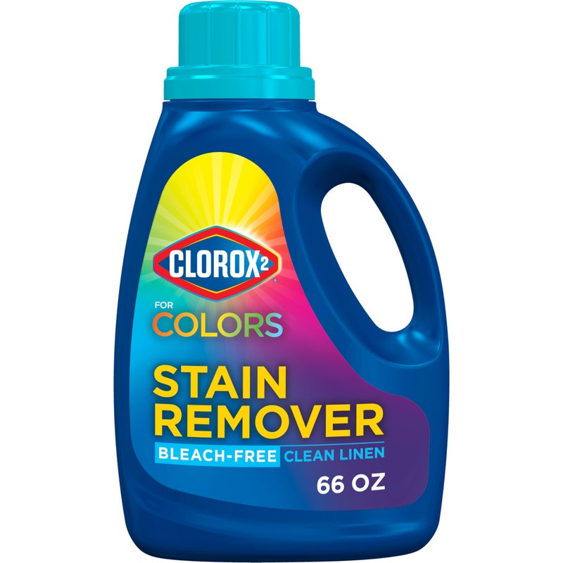 Clorox 2 for Colors Stain Remover and Laundry Additive, Clean Linen, 66 Fl Oz (Pack May Vary) - Image 1