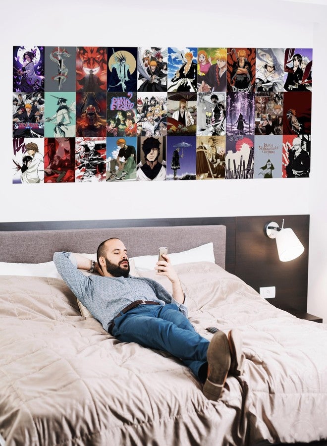 Kitty Cat® Bleach Anime Aesthetic Wall Collage Kit || 30 Unique Poster Set Free Tape, 4x6in Each, Posters: Dorm, Hostel Essential, Aesthetic Room Decor (Bleach) - Image 5