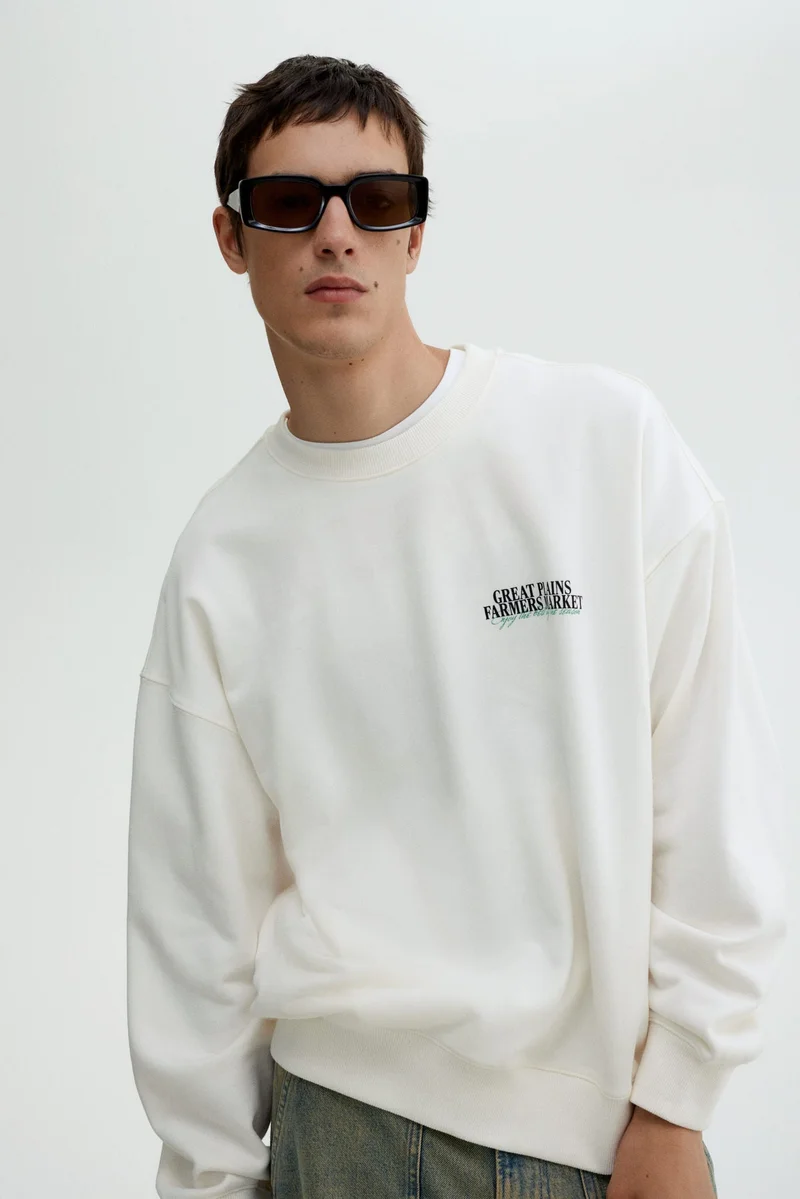 H&M Oversized Fit Printed sweatshirt