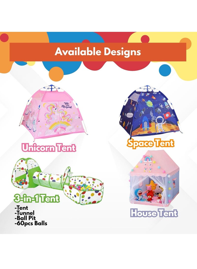 المنزل الذكي خيمة منزلية ذكية للأطفال للعب والنوم وديكور حفلات أعياد الميلاد وخيمة منزلية للأولاد والبنات وخيمة داخلية وخارجية (خيمة منزلية) - Image 3