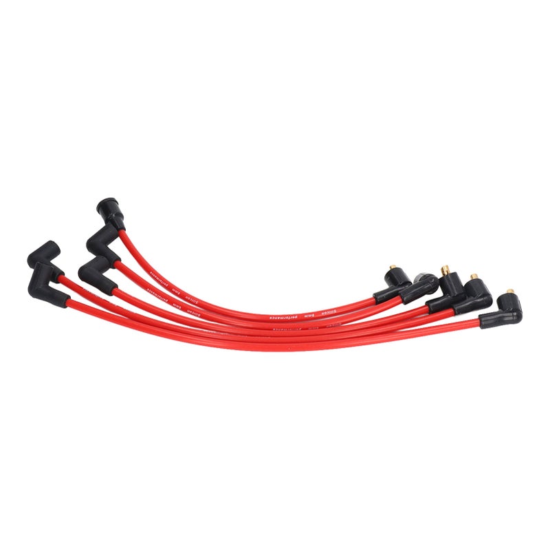 5Pcs 8mm Red Silicone HT Ignition Leads Spark Plug Wires Cables for MGB 1800cc Models - Image 2