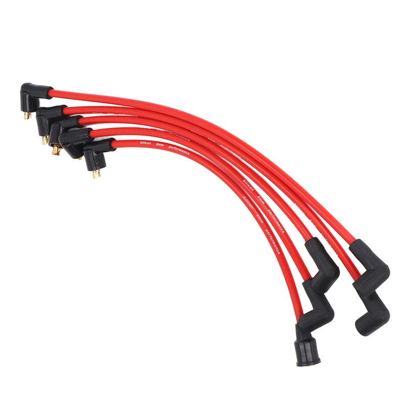 5Pcs 8mm Red Silicone HT Ignition Leads Spark Plug Wires Cables for MGB 1800cc Models - Image 5