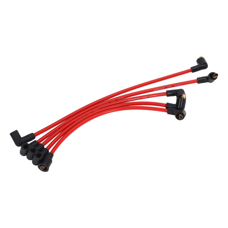 5Pcs 8mm Red Silicone HT Ignition Leads Spark Plug Wires Cables for MGB 1800cc Models - Image 4