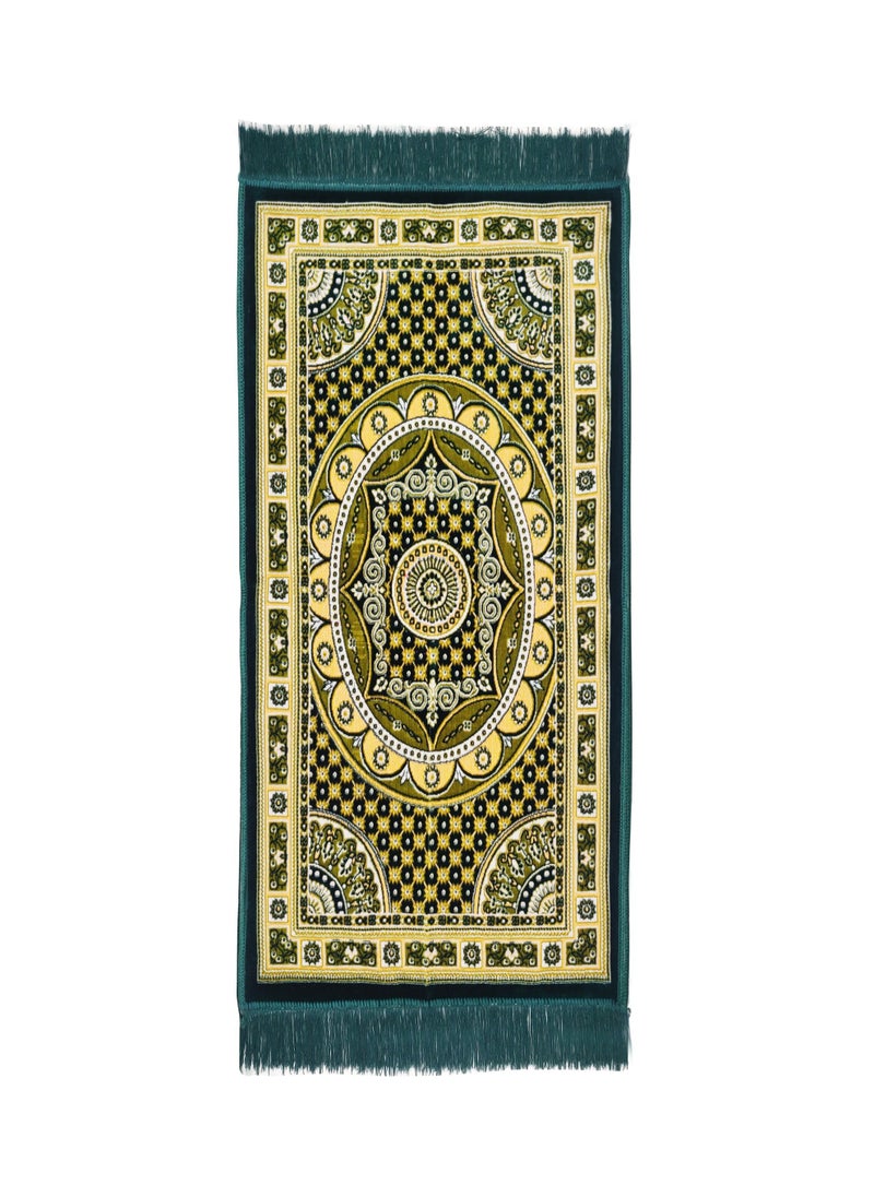Raymond Raymond Home Prayer Mat Traditional Elegant prayer Rugs Janamaz Islamic Yarn Dyed Namaz Mat 650 GSM 4 MM Pile - (65 * 100 CM) Marron  - Image 1