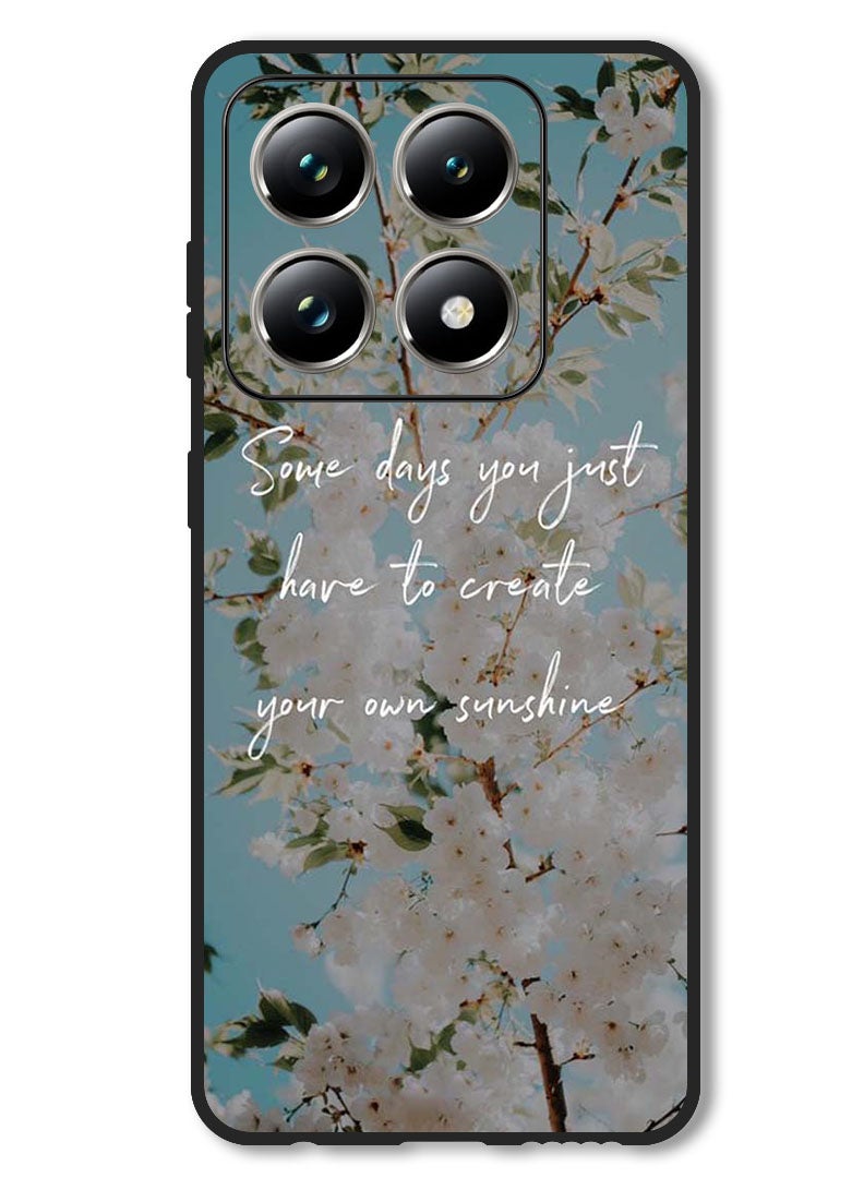 Theodor Case Compatible with Xiaomi 14T Pro Protection Shockproof Bumper Cover Create your sunshine - Image 1